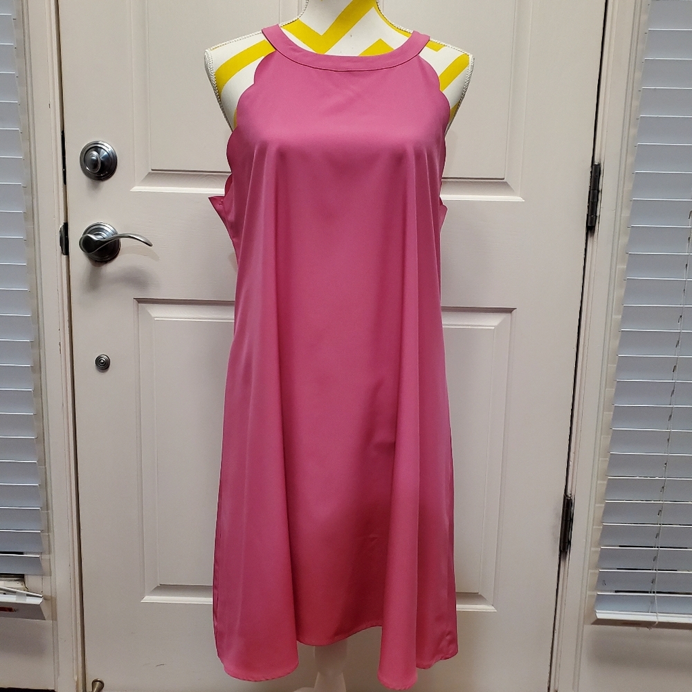 Women's midi,Hot Pink dress